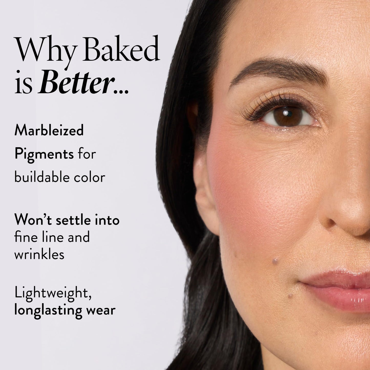 LAURA GELLER NEW YORK Baked Blush-n-Brighten for Mature Skin - 04 Cherry Custard - Powder Blush Won't Settle into Fine Lines - Buildable Natural Finish – Longlasting Formula - Made in Italy