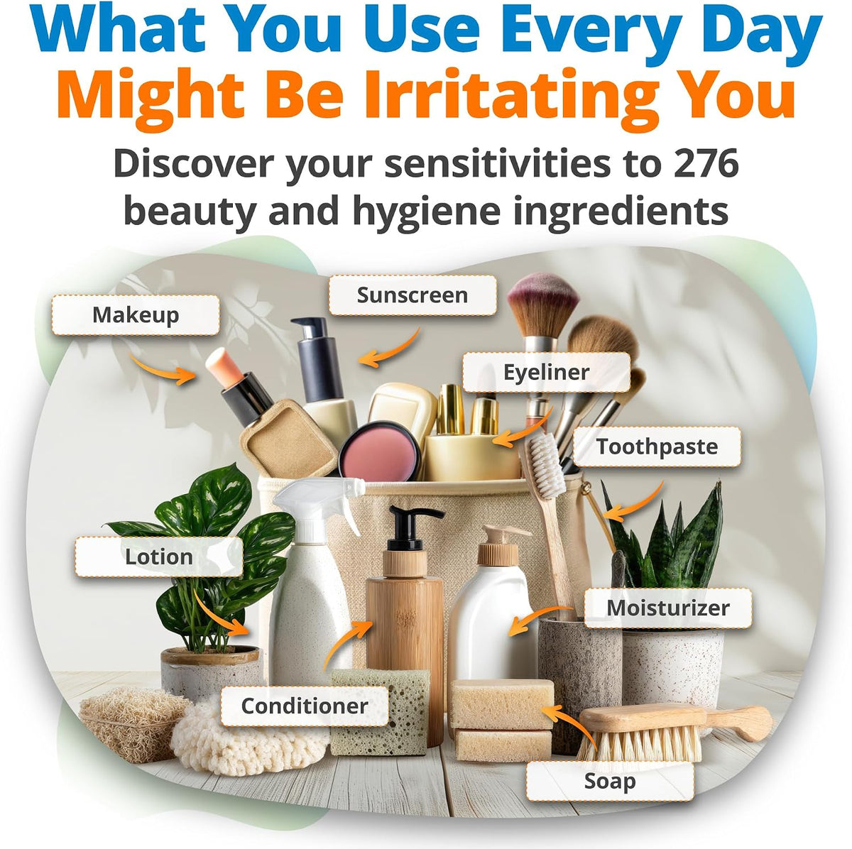 5Strands Food & Beverage Intolerance Test + Beauty Hygiene Sensitivity Test Bundle, At-Home Hair Analysis, Identify Food Intolerances & Personal Care Ingredient Sensitivities, Results in 4 Days