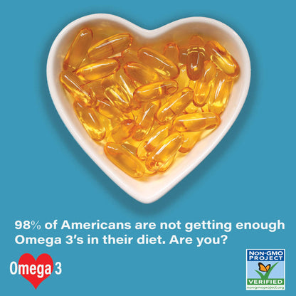 Omega 3 Fish Oil 2,000mg- Grade. 1000mg EPA 500mg DHA. Burpless Capsules with No Fishy Aftertaste. All Natural