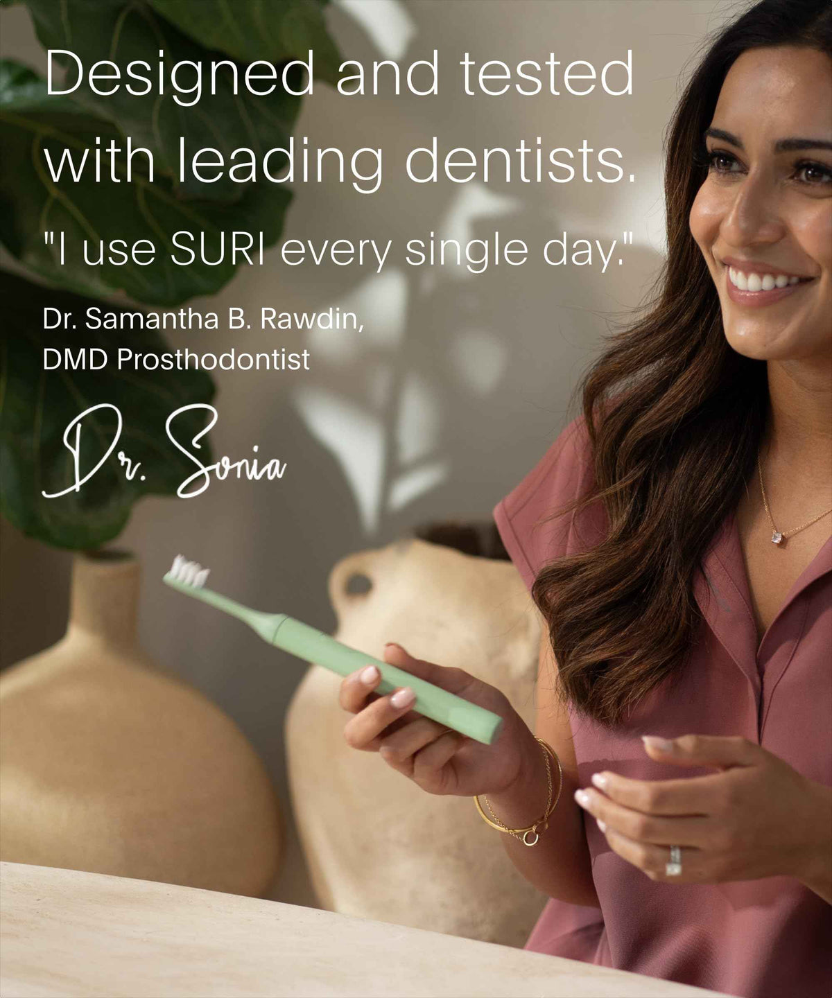 SURI 2.0 New Sonic Electric Toothbrush with Pressure Sensor | 1 Month+ Battery | Electric Toothbrush for Adults