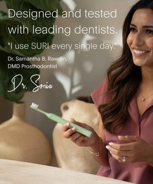 SURI 2.0 New Sonic Electric Toothbrush with Pressure Sensor | 1 Month+ Battery | Electric Toothbrush for Adults