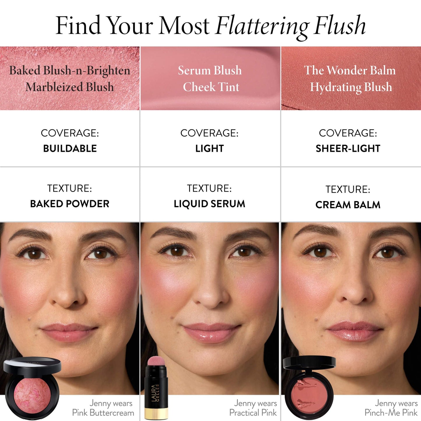 LAURA GELLER NEW YORK Baked Blush-n-Brighten for Mature Skin - 04 Cherry Custard - Powder Blush Won't Settle into Fine Lines - Buildable Natural Finish – Longlasting Formula - Made in Italy