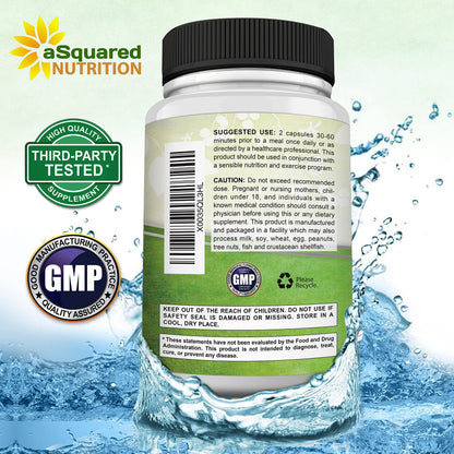 aSquared Nutrition Garcinia Cambogia 1600mg-180 Capsules-Natural Pure Extract Pills for Brain Health- Standardized Ultra HCA & Garcinia Cambogia Supplement