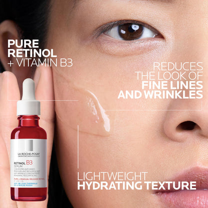 Bundle of La Roche-Posay Pure 10% Vitamin C Serum+ La Roche-Posay Pure Retinol Face Serum for Lines, Wrinkles & Premature Sun Damage to Resurface