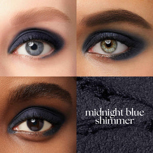 Julep Eyeshadow 101 Cream-to-Powder Waterproof Eyeshadow Stick – Midnight Blue Shimmer – Long-Lasting, Buildable, Crease-Proof, Cruelty Free, Shimmer Finish with Built-In Smudger