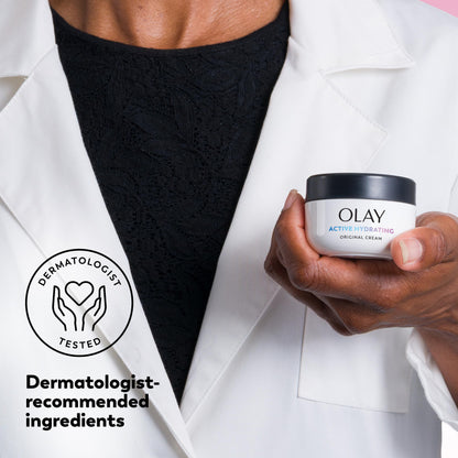 Olay Active Hydrating Cream Face Moisturizer, 1.9 fl oz